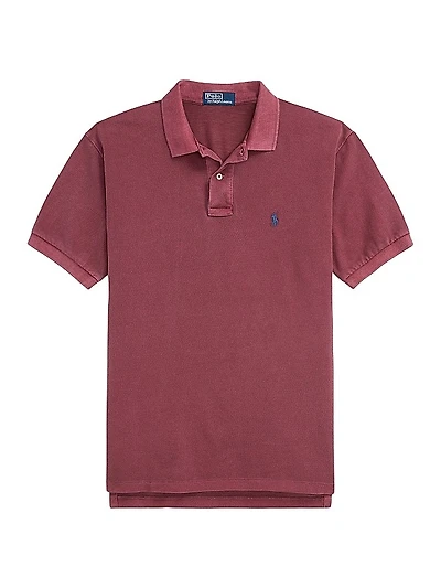 Weathered Mesh Polo Shirt