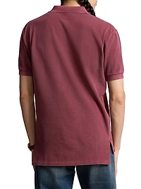 Weathered Mesh Polo Shirt