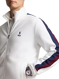 Colorblock Knit Track Jacket