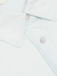 Twill Snap-Front Overshirt