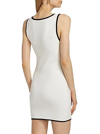 Keisha Contrast-Trim Minidress