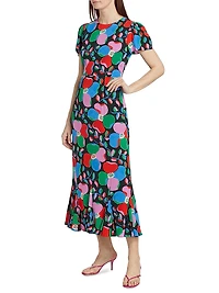 Lulani Geometric Floral Maxi Dress