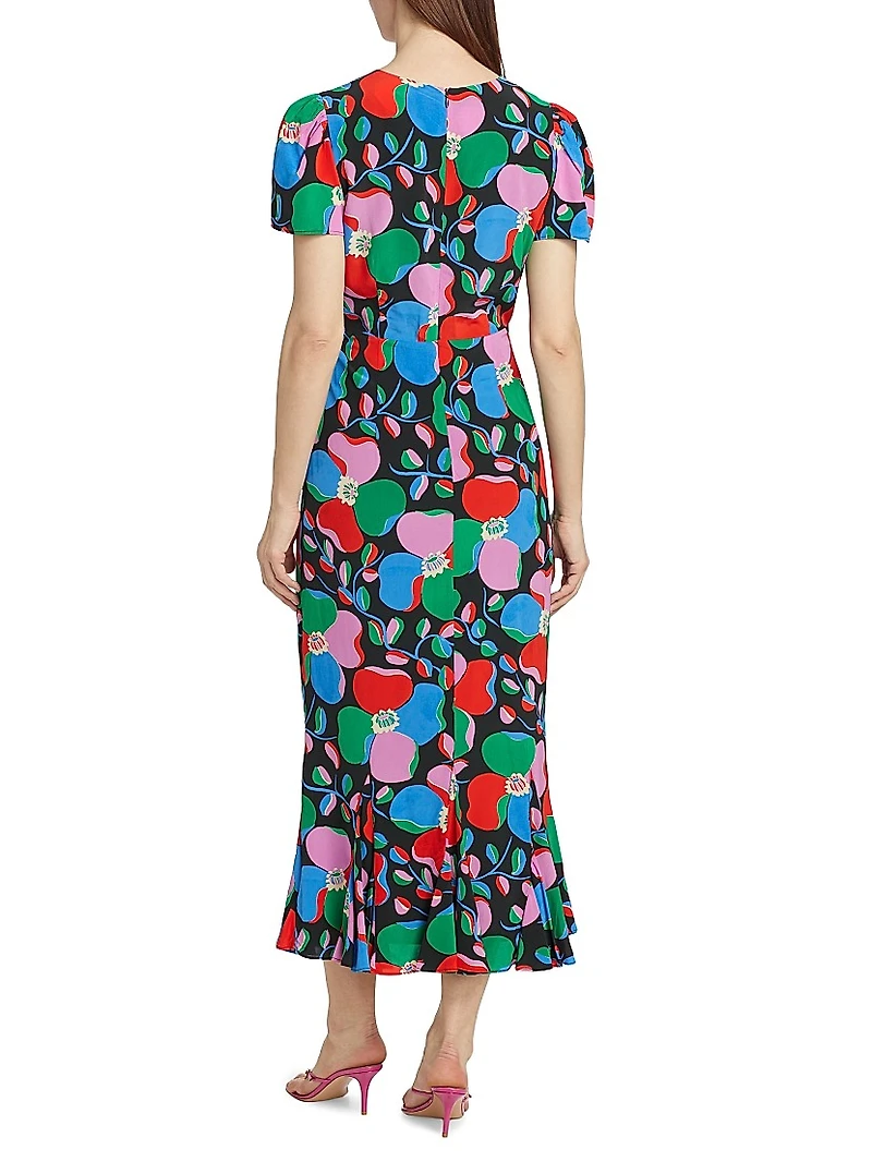 Lulani Geometric Floral Maxi Dress