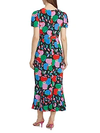 Lulani Geometric Floral Maxi Dress
