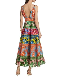 Lace Garden Mix Midi-Dress