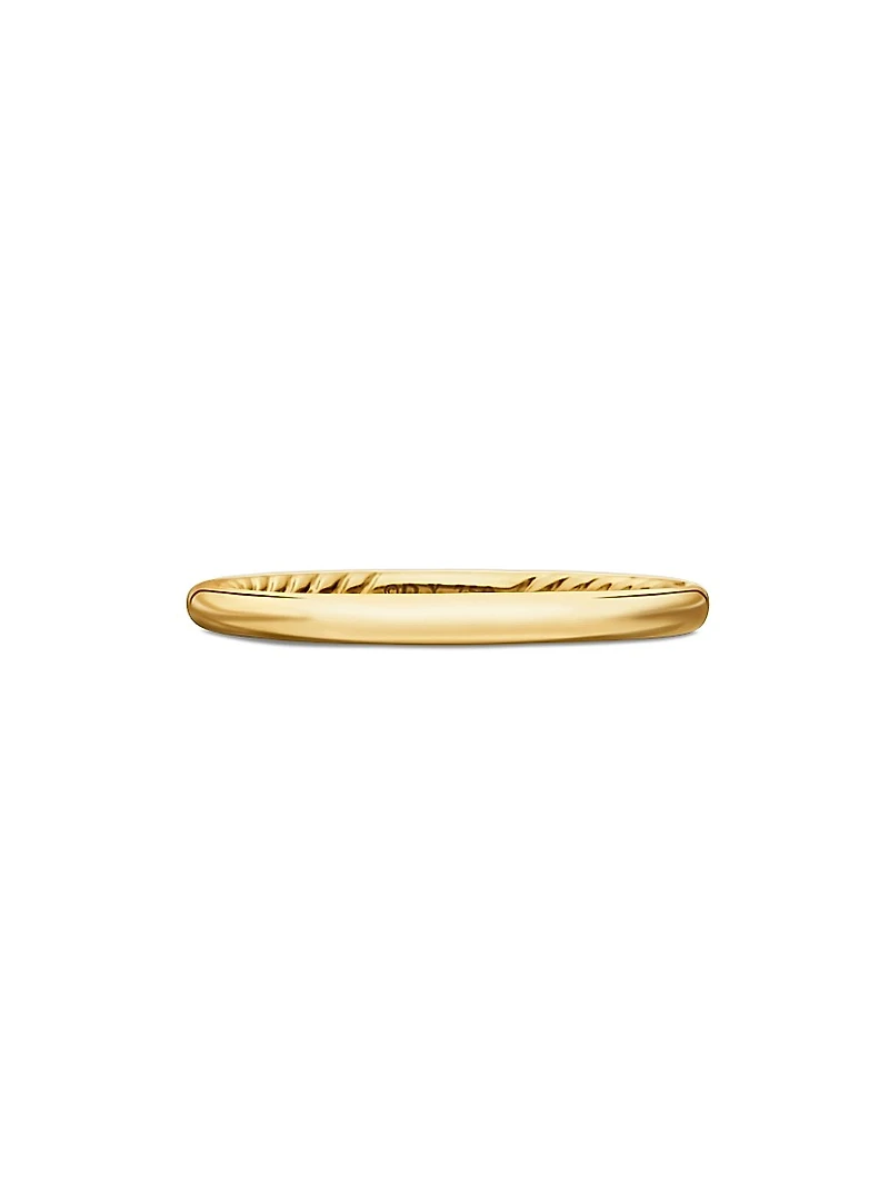 DY Eden Band Ring in 18K Yellow Gold, 2MM