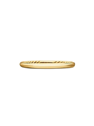 DY Eden Band Ring in 18K Yellow Gold, 2MM