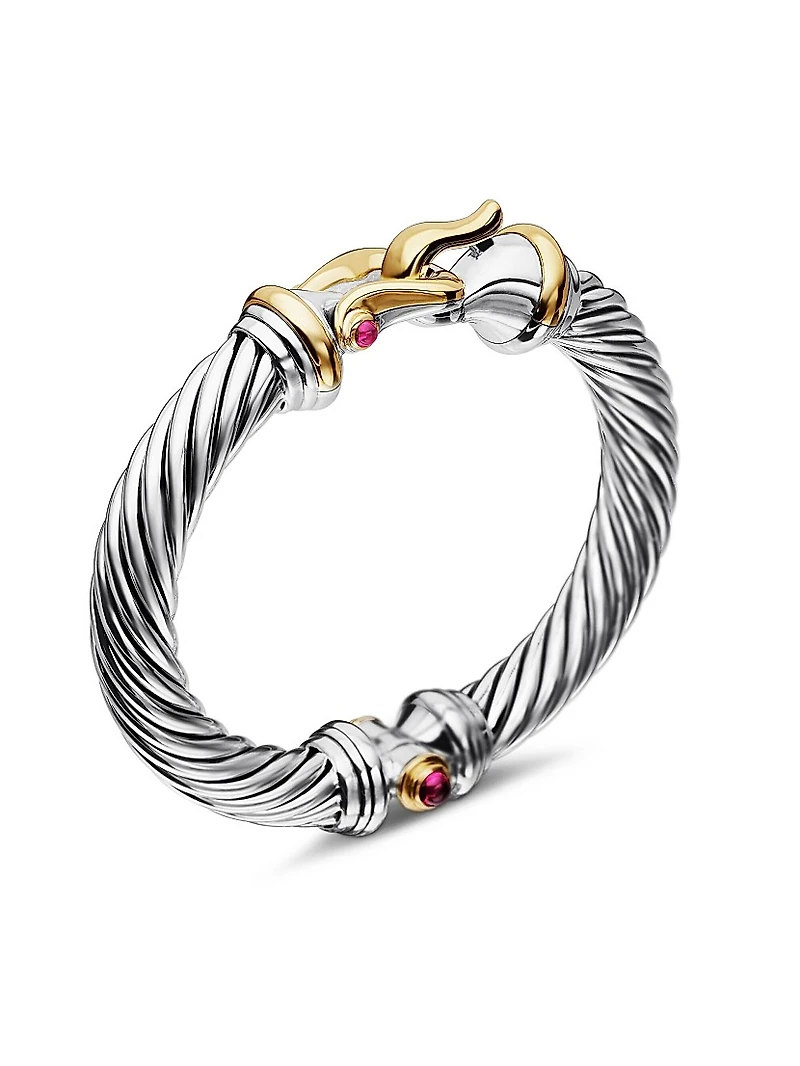 Buckle Classic Cable Bracelet Sterling Silver