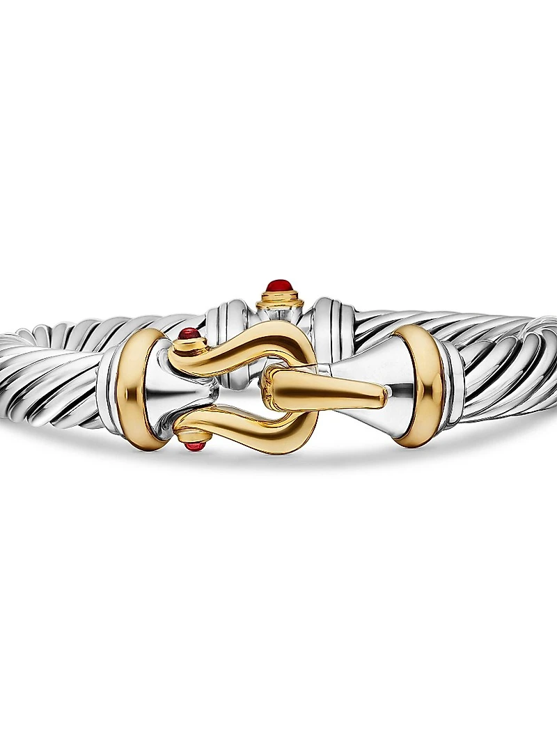 Buckle Classic Cable Bracelet Sterling Silver