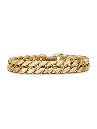 Curb Chain Bracelet in 18K Yellow Gold, 11.5MM