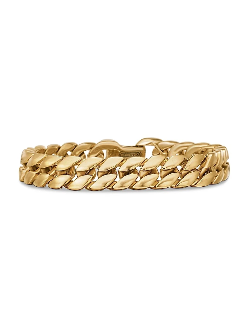 Curb Chain Bracelet 18K Yellow Gold, 11.5MM