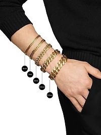 Curb Chain Bracelet 18K Yellow Gold, 11.5MM