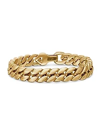 Curb Chain Bracelet in 18K Yellow Gold, 11.5MM