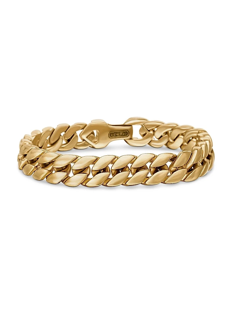Curb Chain Bracelet 18K Yellow Gold, 11.5MM