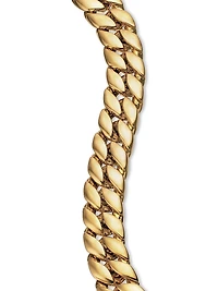 Curb Chain Bracelet 18K Yellow Gold, 11.5MM