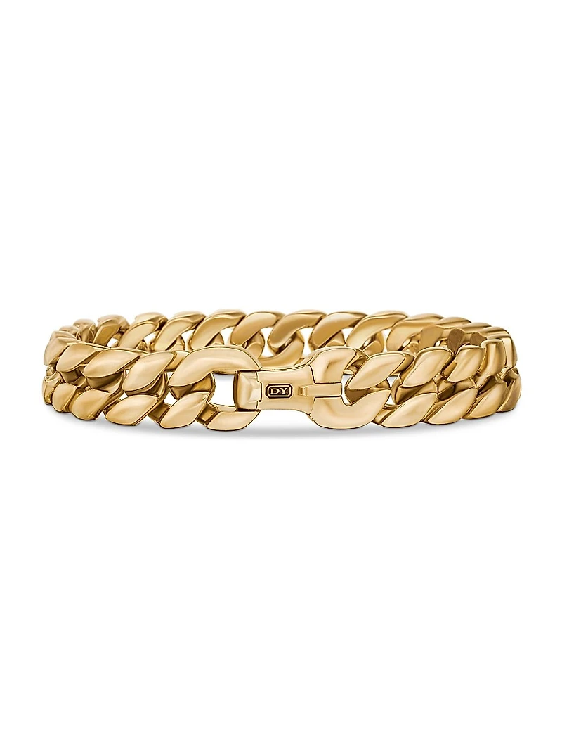 Curb Chain Bracelet 18K Yellow Gold, 11.5MM