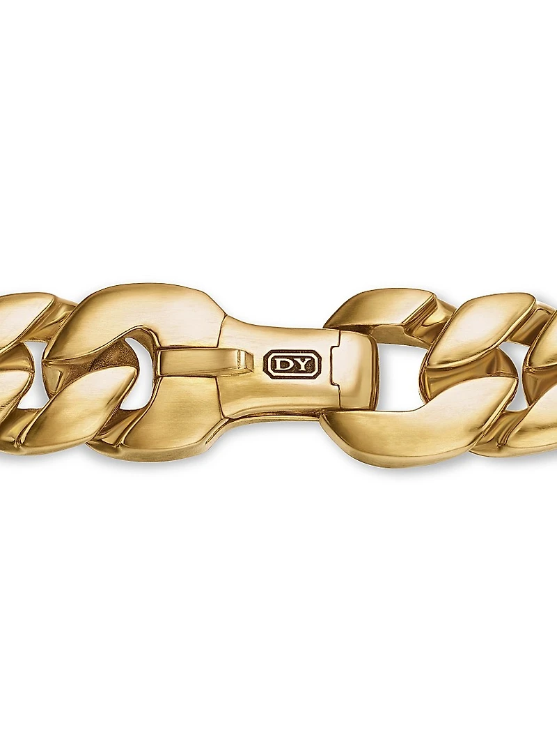 Curb Chain Bracelet 18K Yellow Gold, 11.5MM