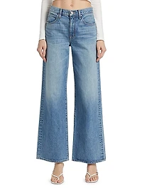 Selena Mid-Rise Wide-Leg Jeans