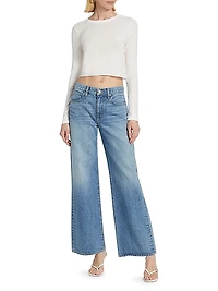 Selena Mid-Rise Wide-Leg Jeans
