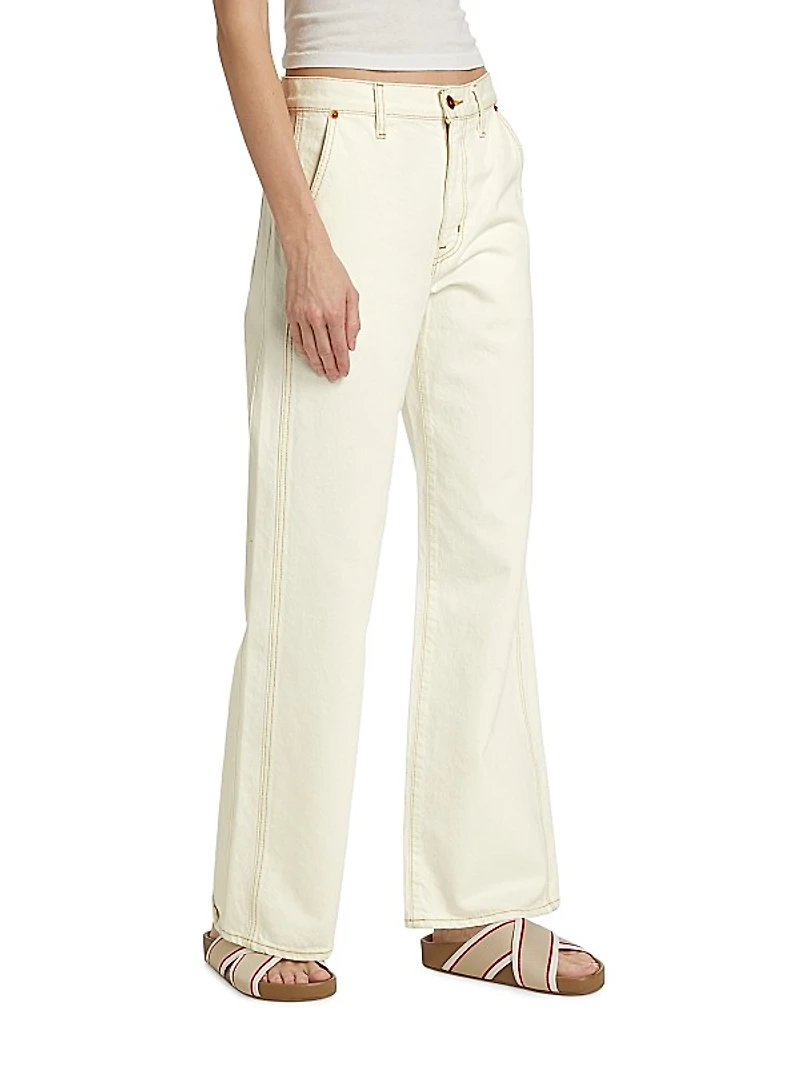 Grace Double Seam Wide-Leg Jeans