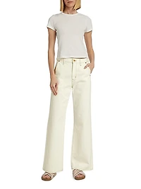 Grace Double Seam Wide-Leg Jeans