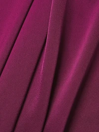 Crystal-Embellished Satin Sleeveless Mermaid Gown
