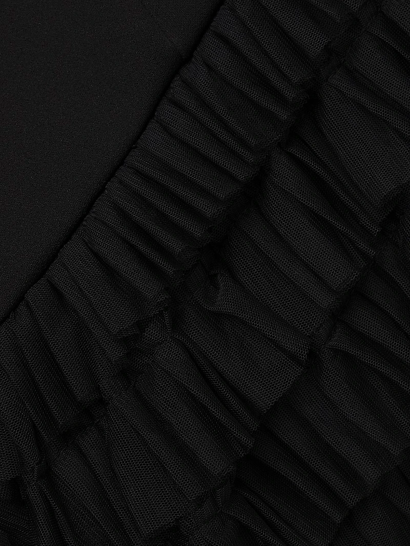 Off-The-Shoulder Tiered Gown