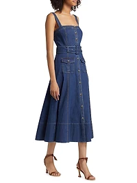Vega Denim Midi-Dress