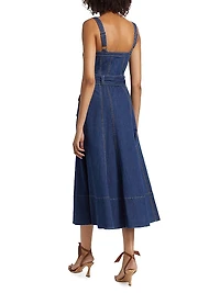 Vega Denim Midi-Dress