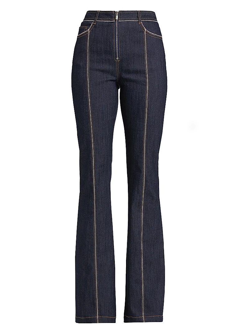 Santi Zipper Trim Jeans