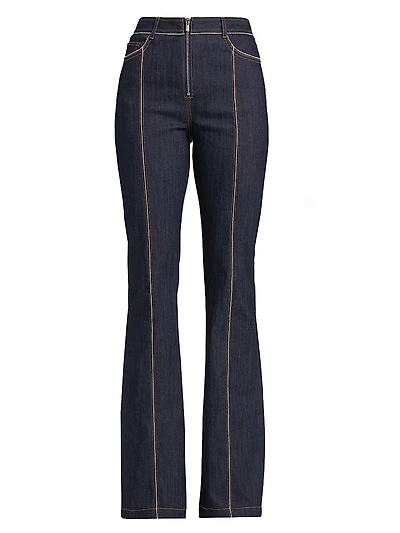 Santi Zipper Trim Jeans