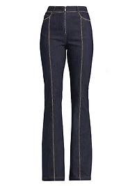 Santi Zipper Trim Jeans