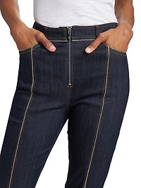 Santi Zipper Trim Jeans