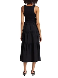 Hali Smocked Midi-Dress