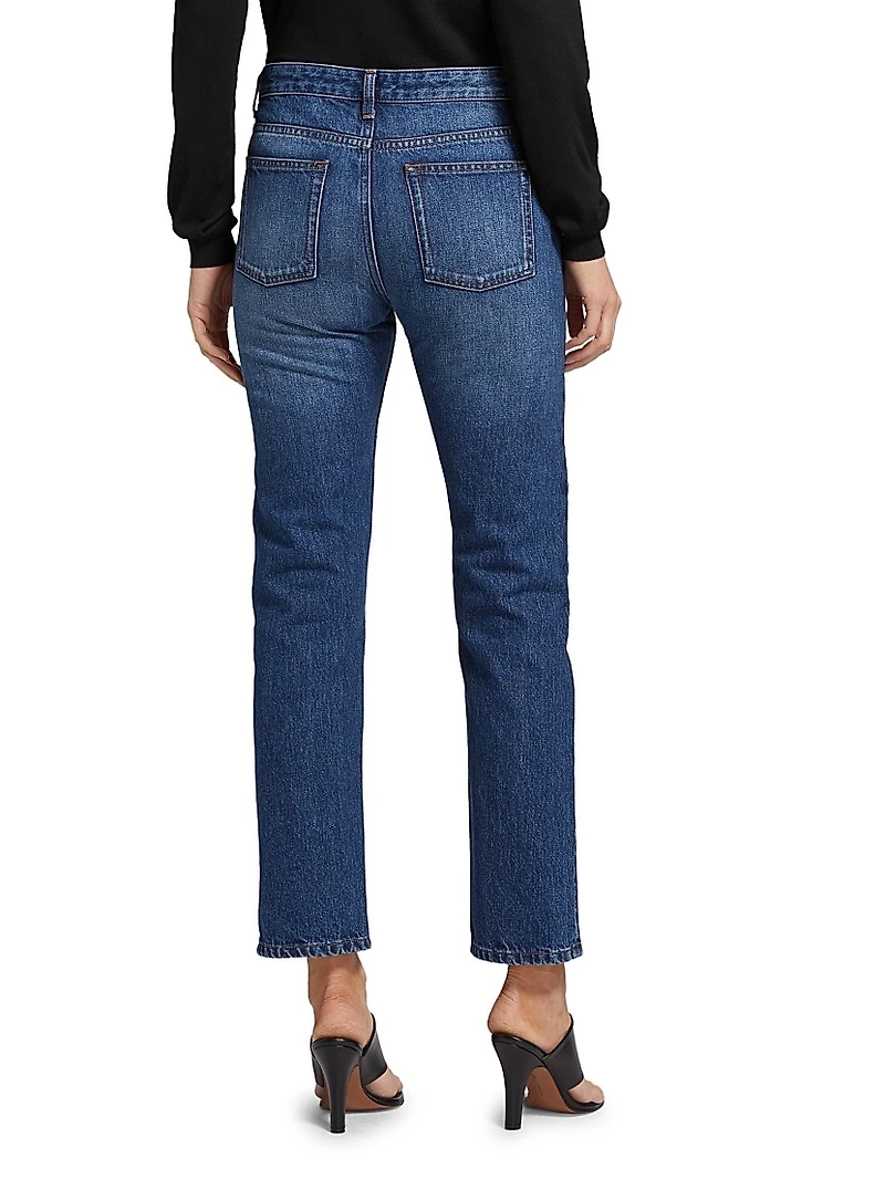 Riaco Straight-Leg Ankle Jeans