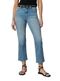 Callie Cropped Stretch Boot-Cut Jeans