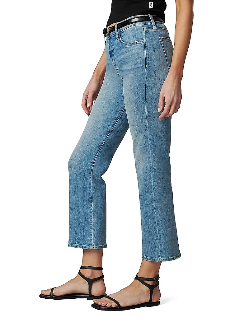 Callie Cropped Stretch Boot-Cut Jeans
