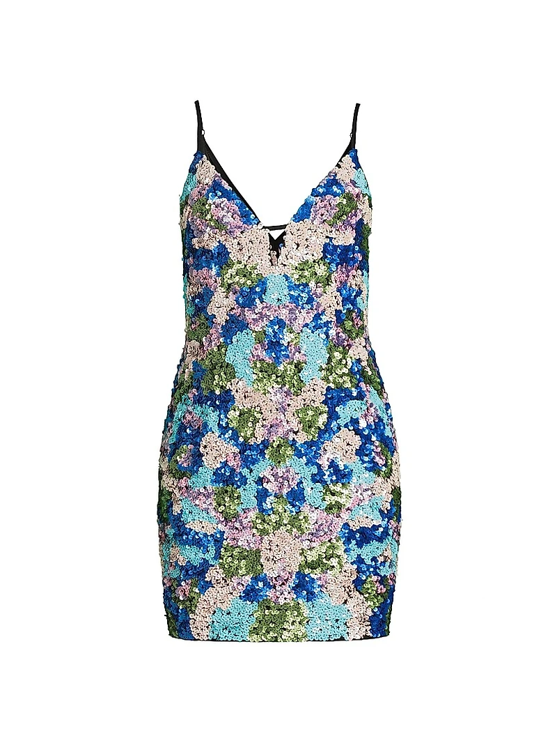 Floral Sequin Minidress