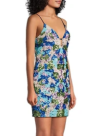Floral Sequin Minidress