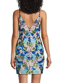 Floral Sequin Minidress