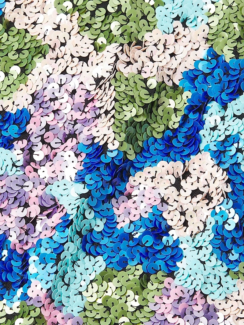 Floral Sequin Minidress