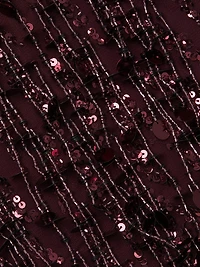 Beaded Scoopneck Minidress