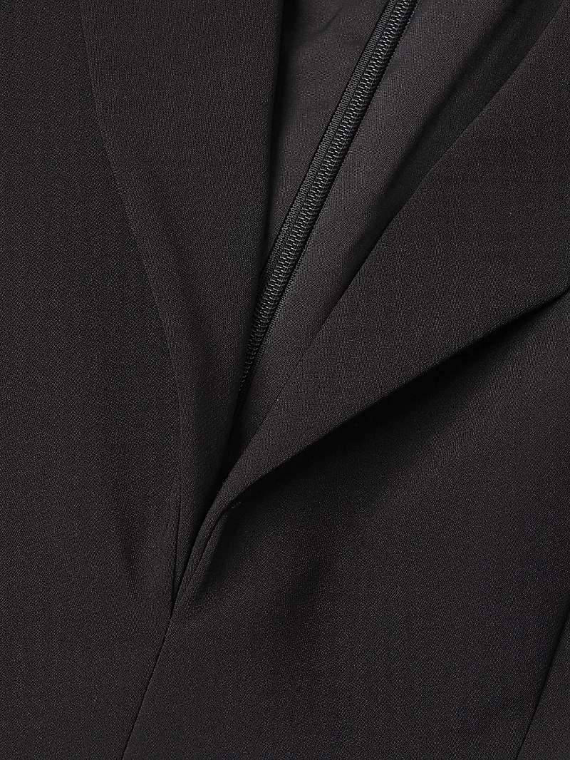 Stretch Crepe Blazer Minidress