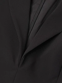 Stretch Crepe Blazer Minidress