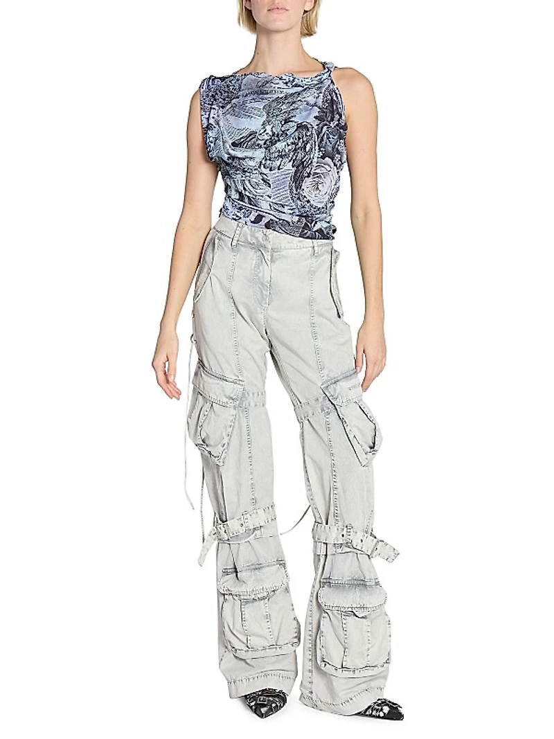 Pemmilon Cotton-Twill Cargo Pants