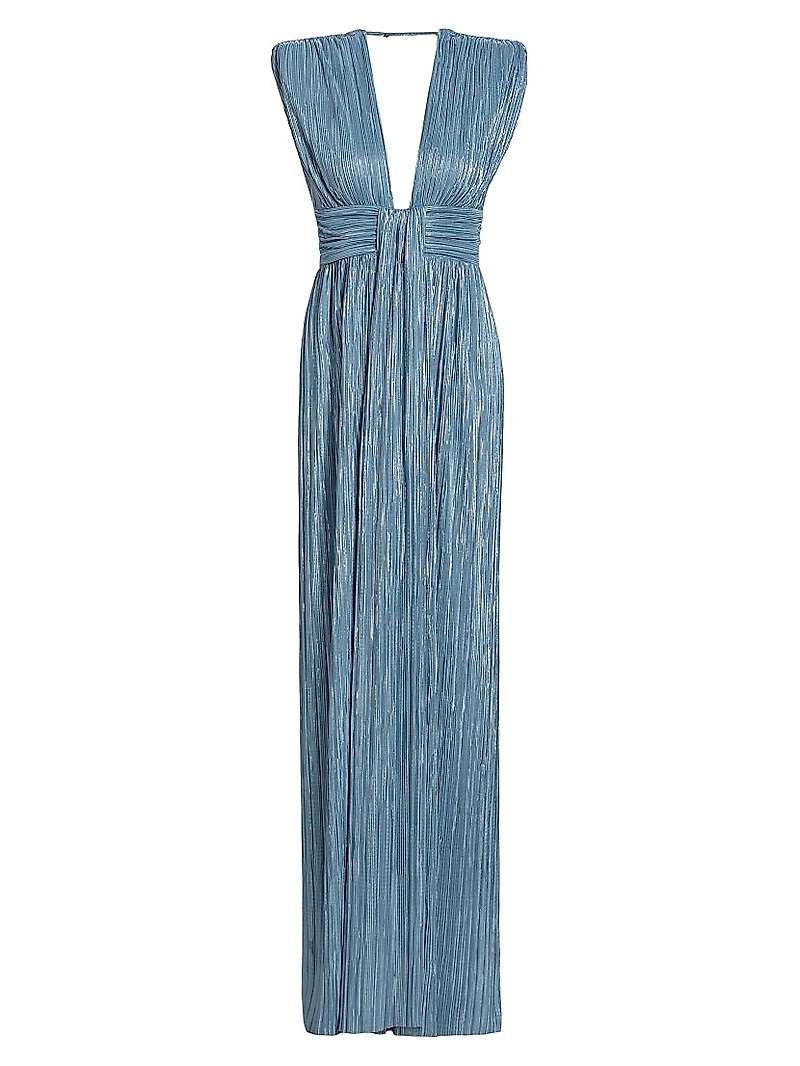 Satellite Metallic Maxi Dress