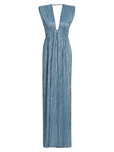 Satellite Metallic Maxi Dress
