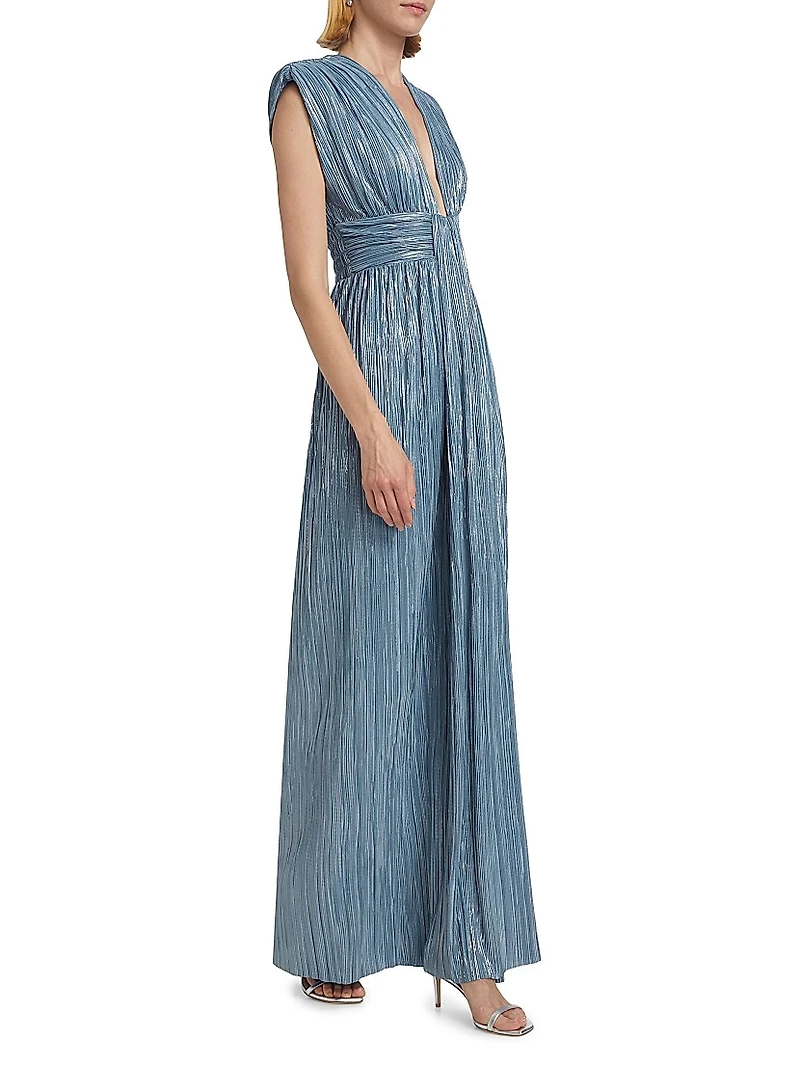 Satellite Metallic Maxi Dress