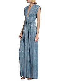 Satellite Metallic Maxi Dress