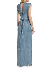 Satellite Metallic Maxi Dress